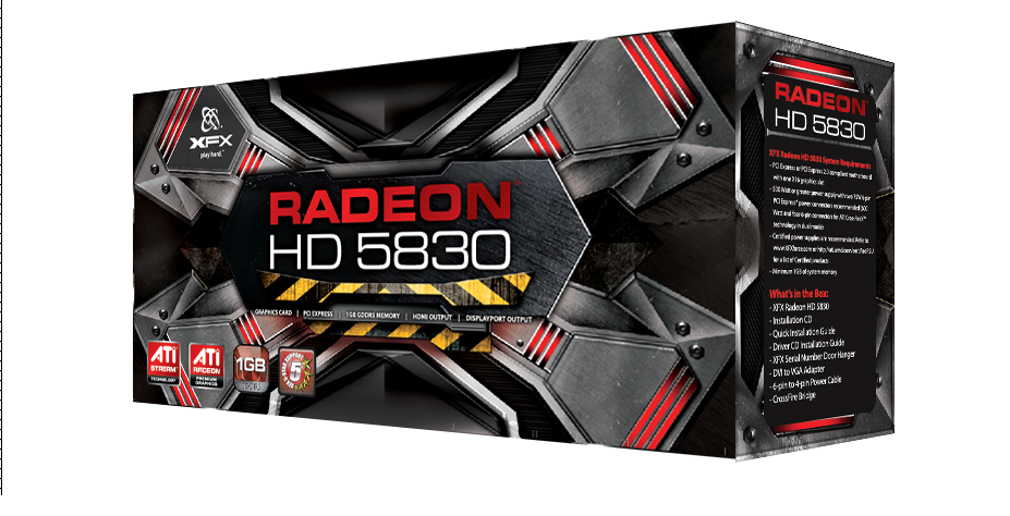 XFX HD 5830 Box